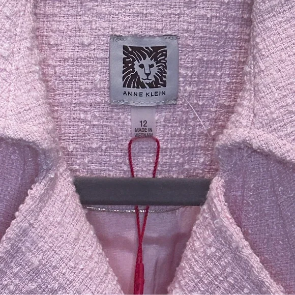 Anne Klein Pink Textured Blazer - Picture 4 of 7